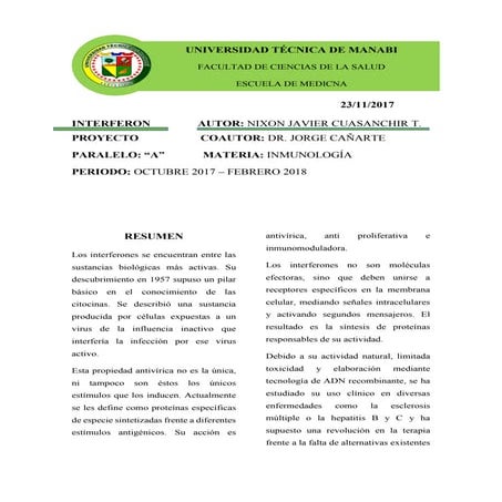 Proyecto interferon