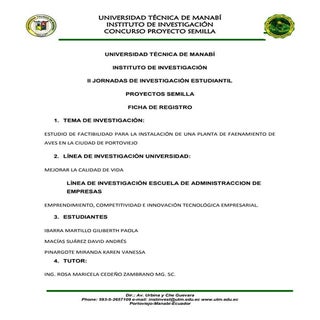 Proyecto investigacion semilla