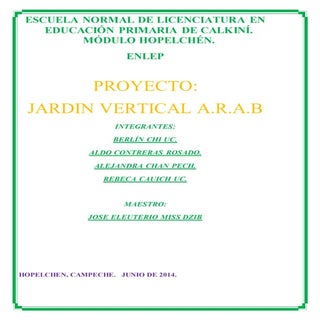 Proyecto jardin vertical