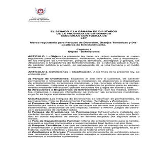 Proyecto ley   Marco Regulatorio pa...