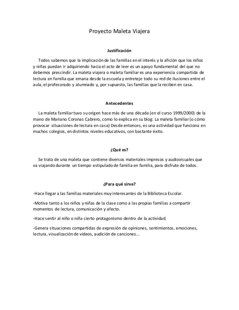 Proyecto maleta viajera
