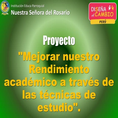 Proyecto mejorar técnicas estudio