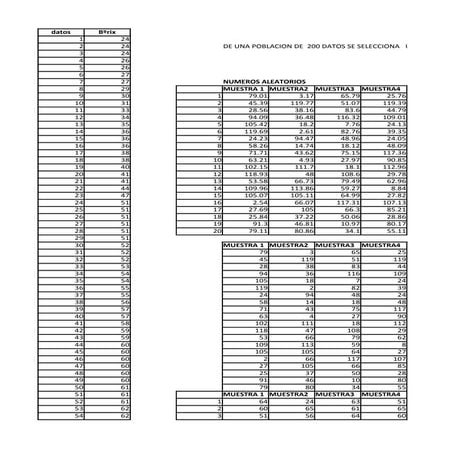 Proyecto mermelada(tipos de muestreo)
