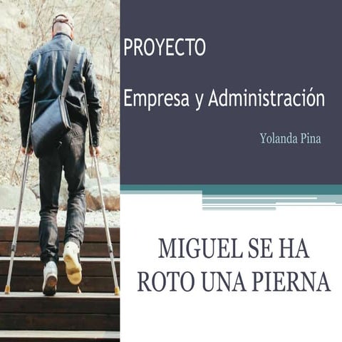 Proyecto Miguel se ha roto una pierna (alumnos)