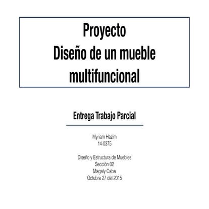 Proyecto Mueble Multifuncional 