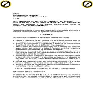 PROYECTO DE ACUERDO COMUNAS EN TUNJA