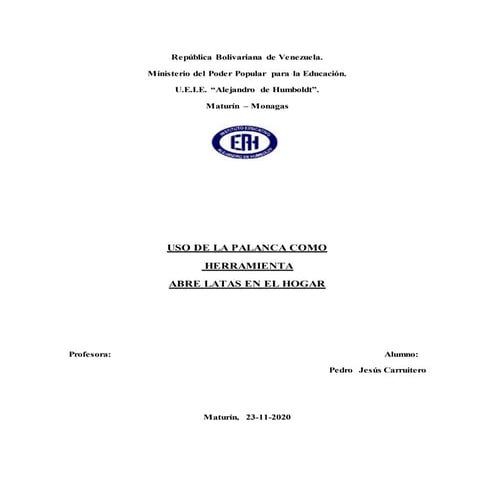 Proyecto maquinas simples