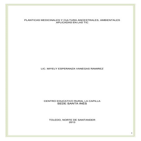 proyecto educativo plantas medicinales - Document Preview