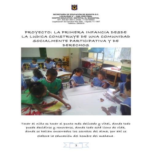 PROYECTO PRIMERA INFANCIA