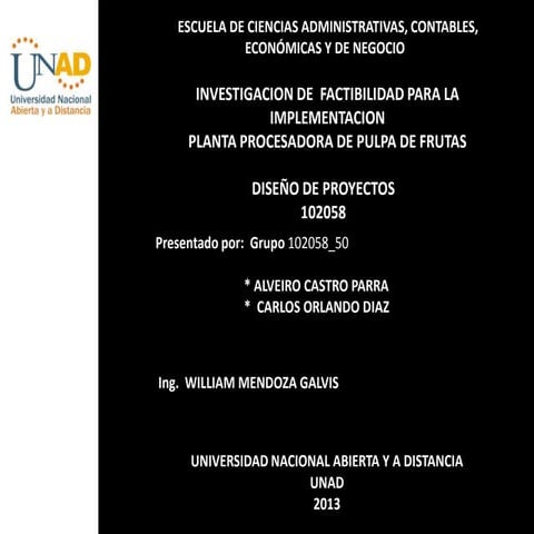 Proyecto procesadora de pulpa