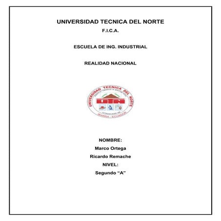 Proyecto realidad naional