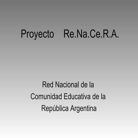 Proyecto    renacera