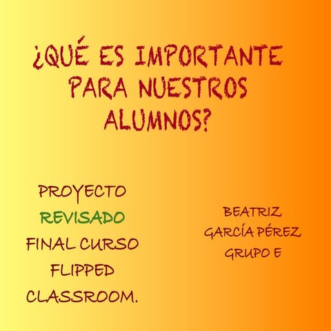 Proyecto AULA INVERTIDA