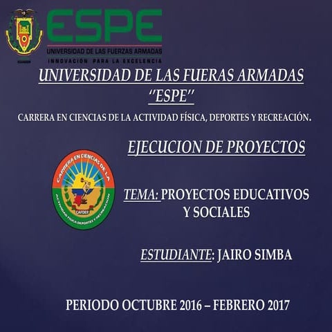 PROYECTOS EDUCATIVOS Y SOCIALES