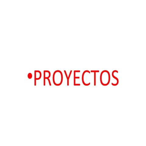 Proyectos 2012