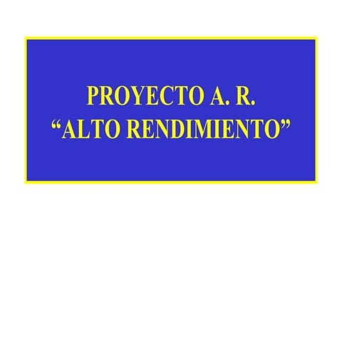 Proyectos adi y ar
