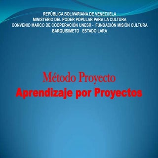 Proyectos de aprendizaje