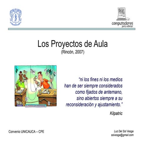 Proyectos De Aula | PPT
