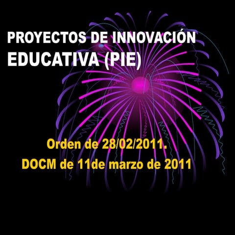 Proyectos de innovación educativa 