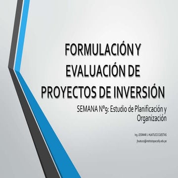 PROYECTOS DE INVERSIÓN -  SEMANA N°9.pptx