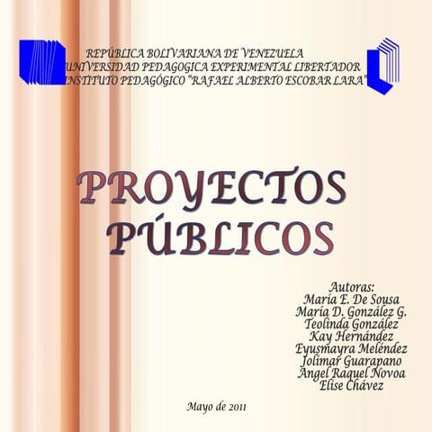 Proyectos de inversion pública