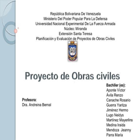 Proyectos de obras civiles