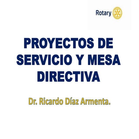 Proyectos de servicio