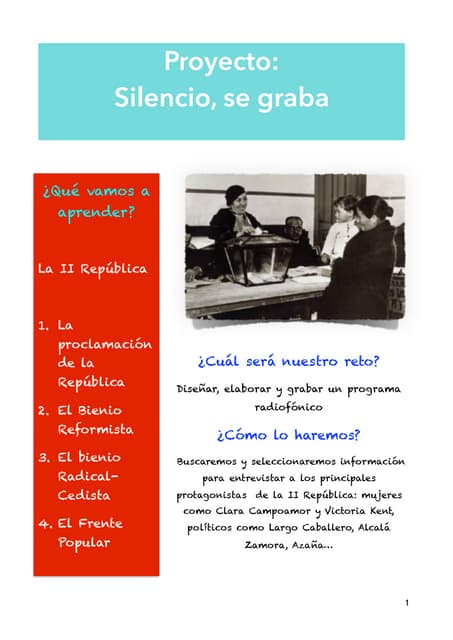 "Silencio, se graba"