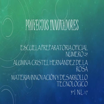 Pasos para realizar un proyecto de innovacion | PPTX