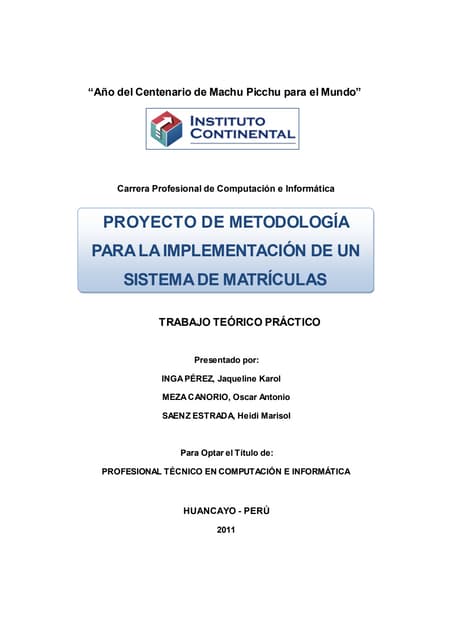 Proyecto sistema matriculas