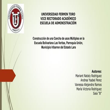 Proyecto social cancha deportiva equipo 2