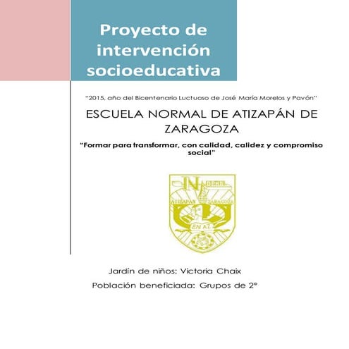 Proyecto socioeducativo final