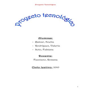 Planificación de un Proyecto tecnol...