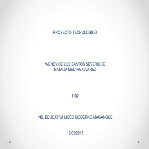 Proyecto tecnologico