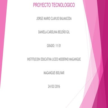 PROYECTO TECNOLÓGICO