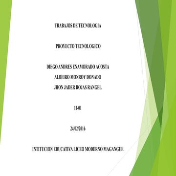 PROYECTO TECNOLOGICO