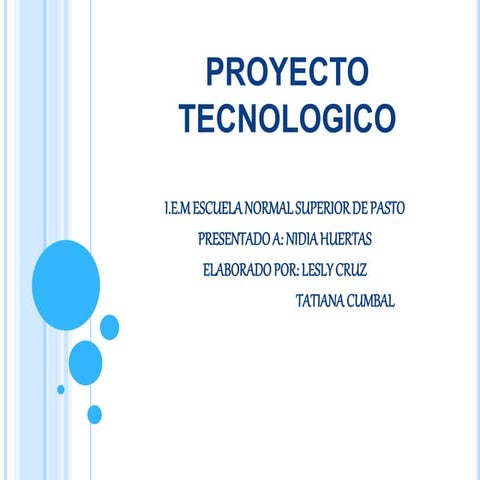 Proyecto tecnologico