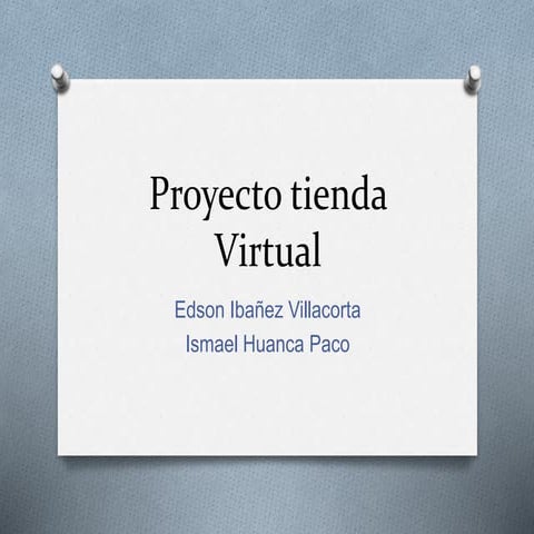Proyecto tienda virtual