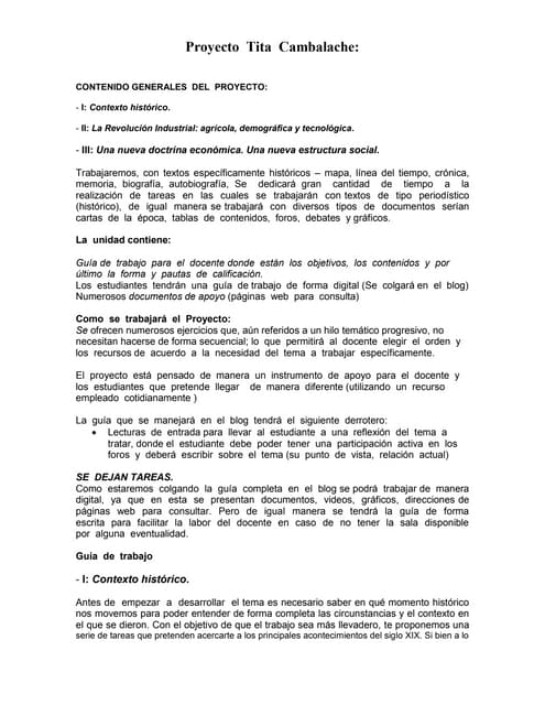 Proyecto  tita  cambalache