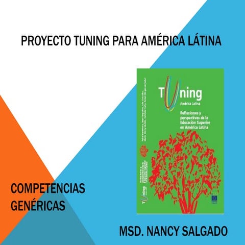 Proyecto tuning para américa látina - competencias genericas