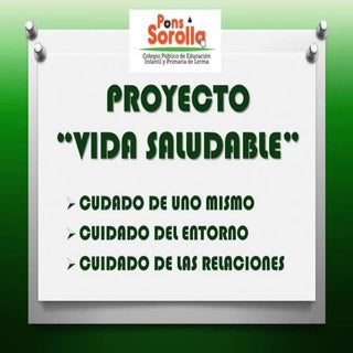 PROYECTO VIDA SALUDABLE