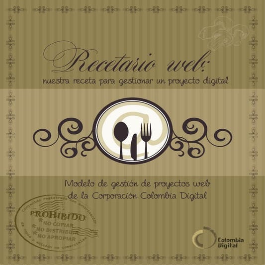 Recetario web: manual de gestión de proyectos digitales
