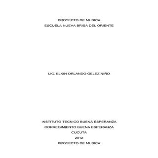 Proyecto y evaluacion