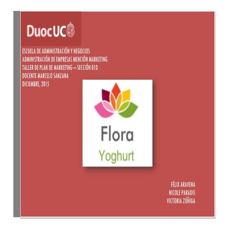 Proyecto yoghurt de flores