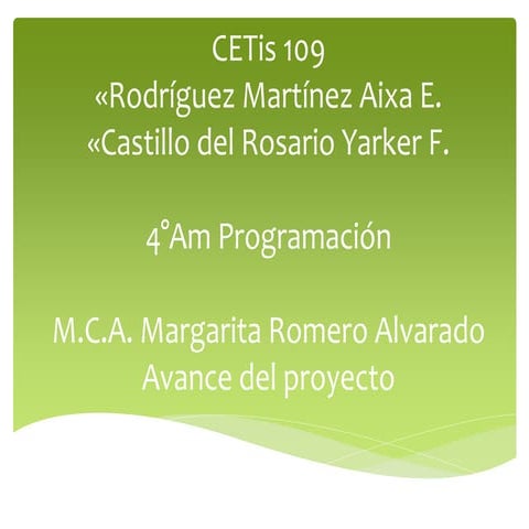 Proyeto aplicación