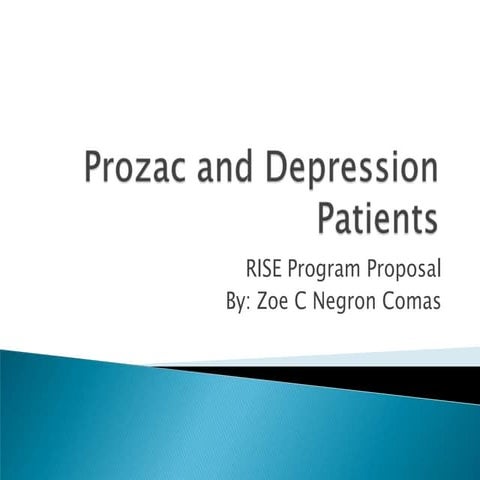 Prozac And Depression Patients
