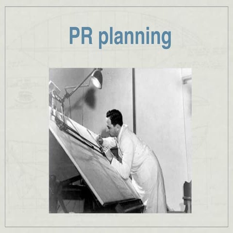 PR planning lecture