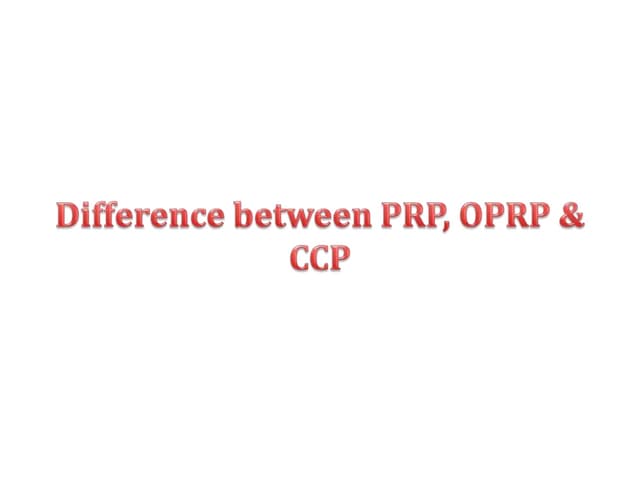 Oprp vs ccp | PPTX