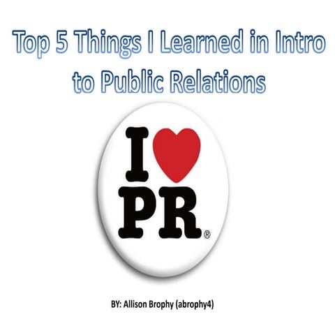 PR powerpoint