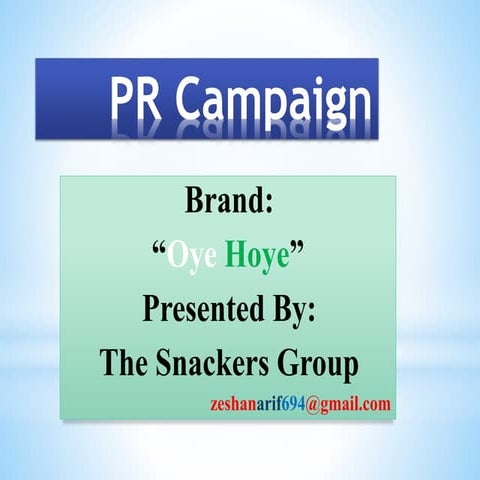 Public Relations PR Campaign, PR Strategy